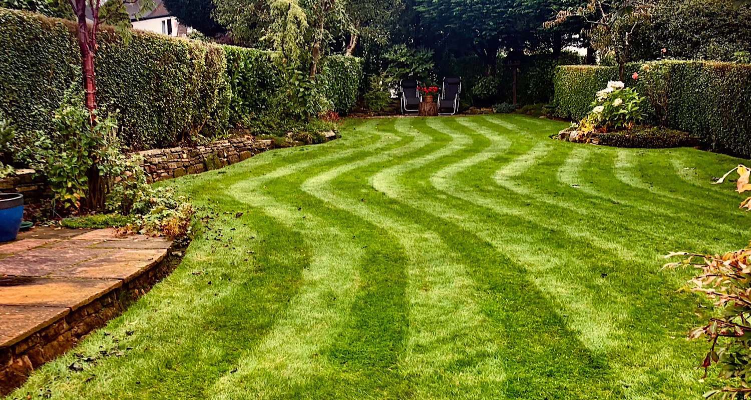 gardencare2000/garden maintenance Stripes in lawn/ garden services